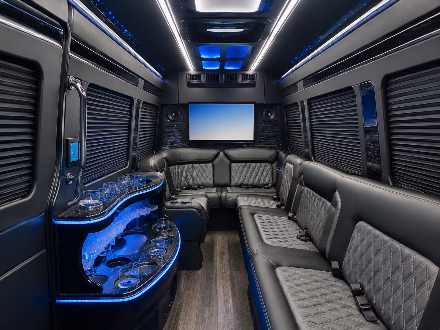 Columbus Corporate Transportation party bus exterior