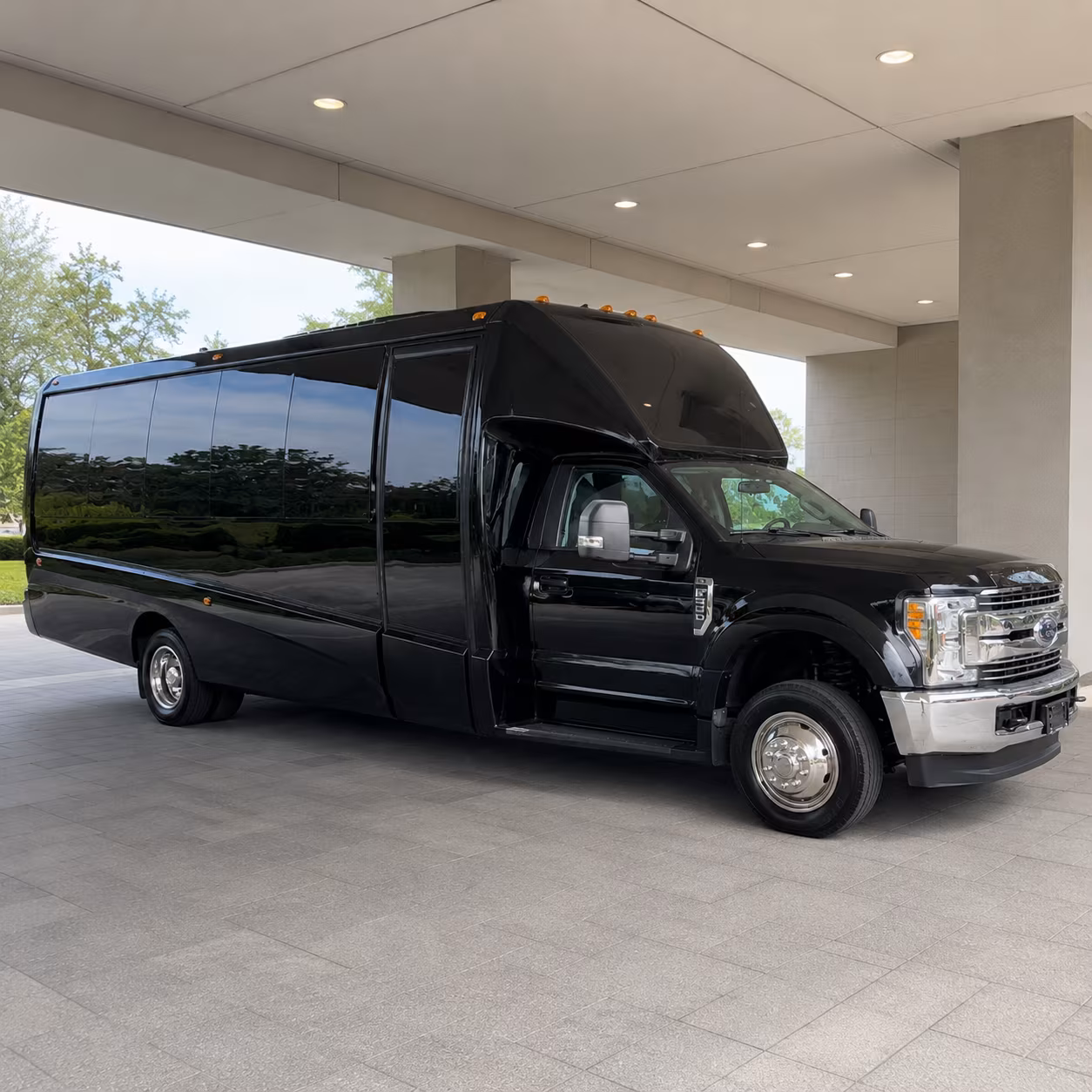 Columbus Private Event Transportation party bus exterior
