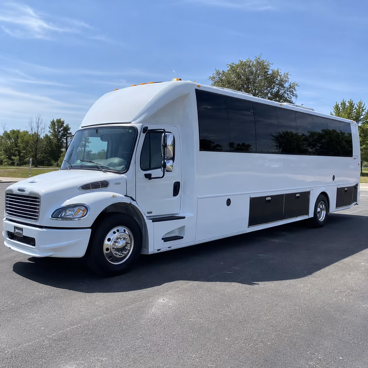 Columbus Prom & Homecoming Transportation party bus exterior