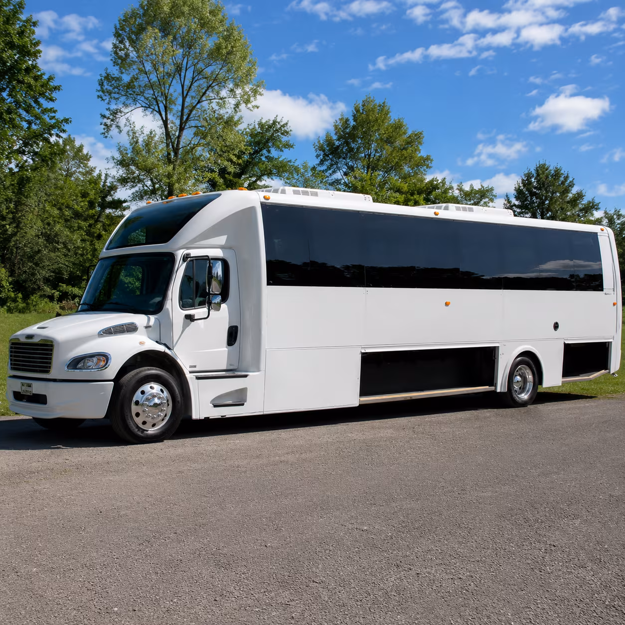 Columbus Prom & Homecoming Transportation party bus exterior