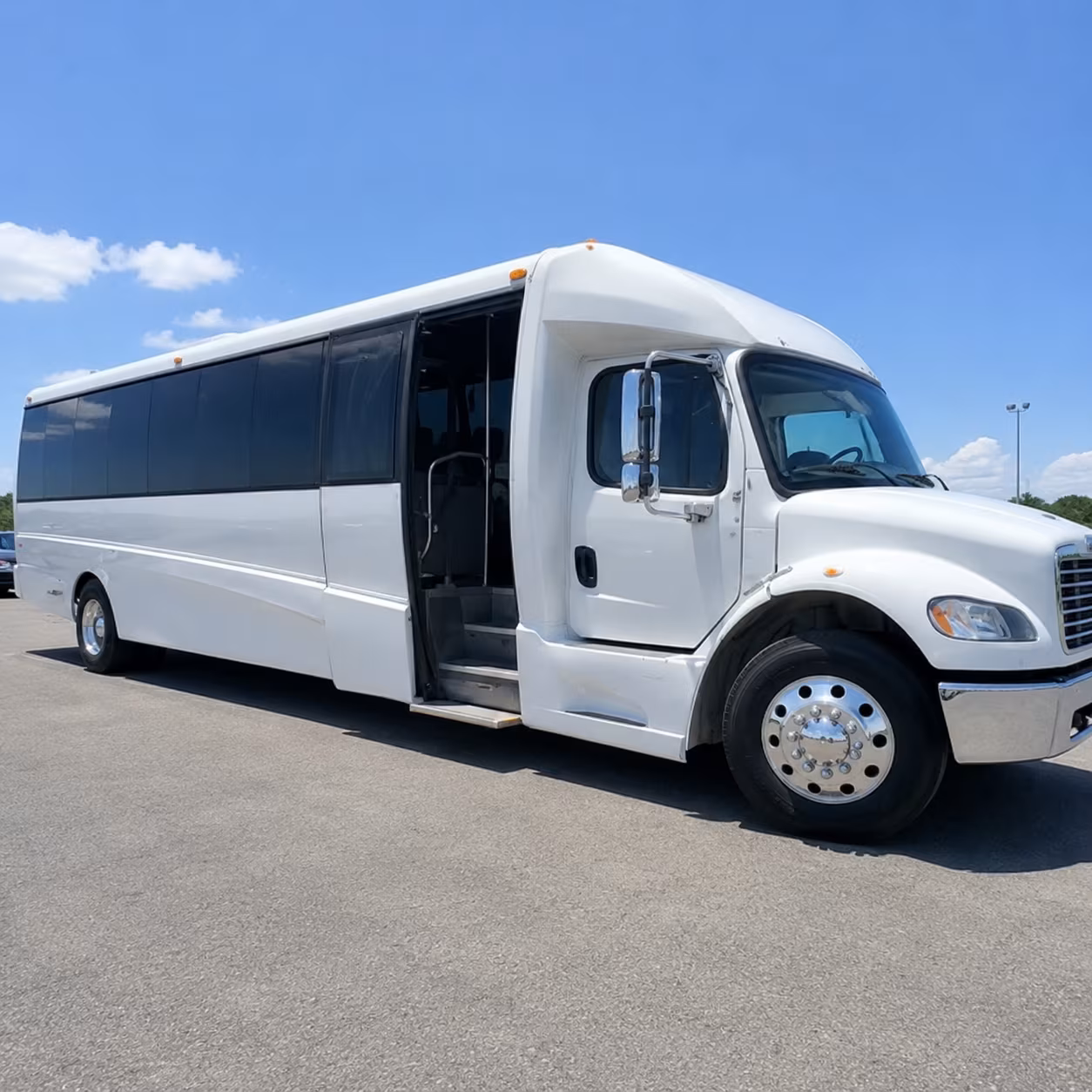 Columbus School Event Transportation party bus exterior