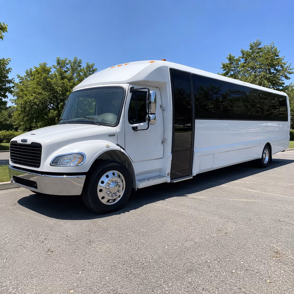 Columbus School Event Transportation party bus exterior