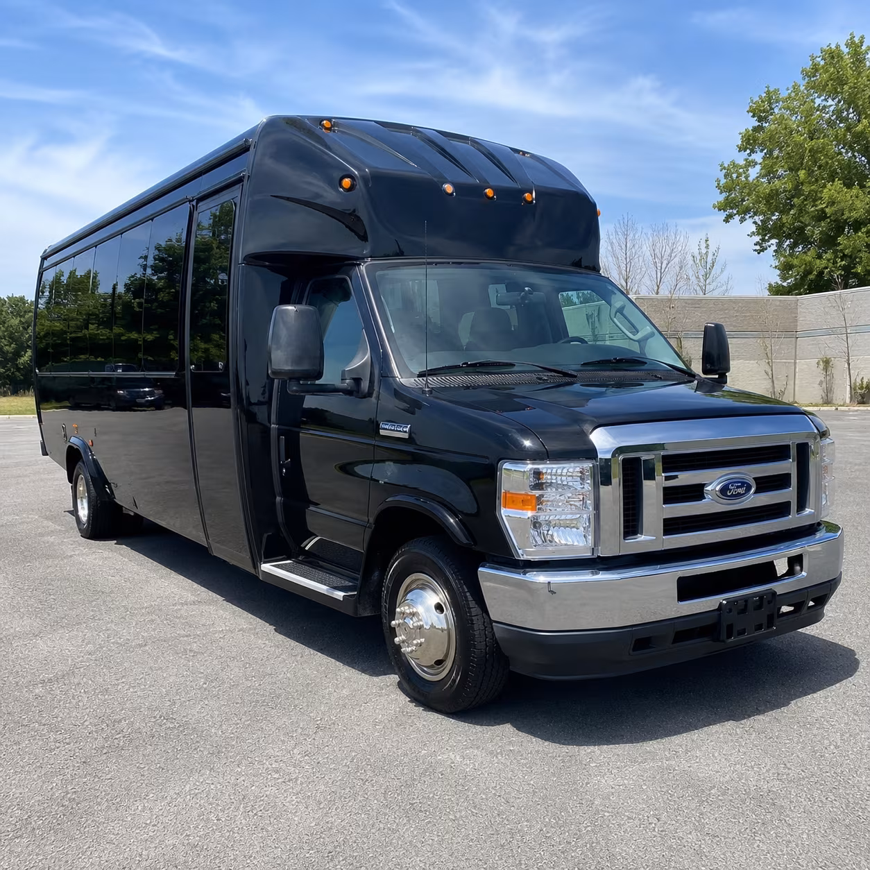 Columbus Wedding Transportation party bus exterior