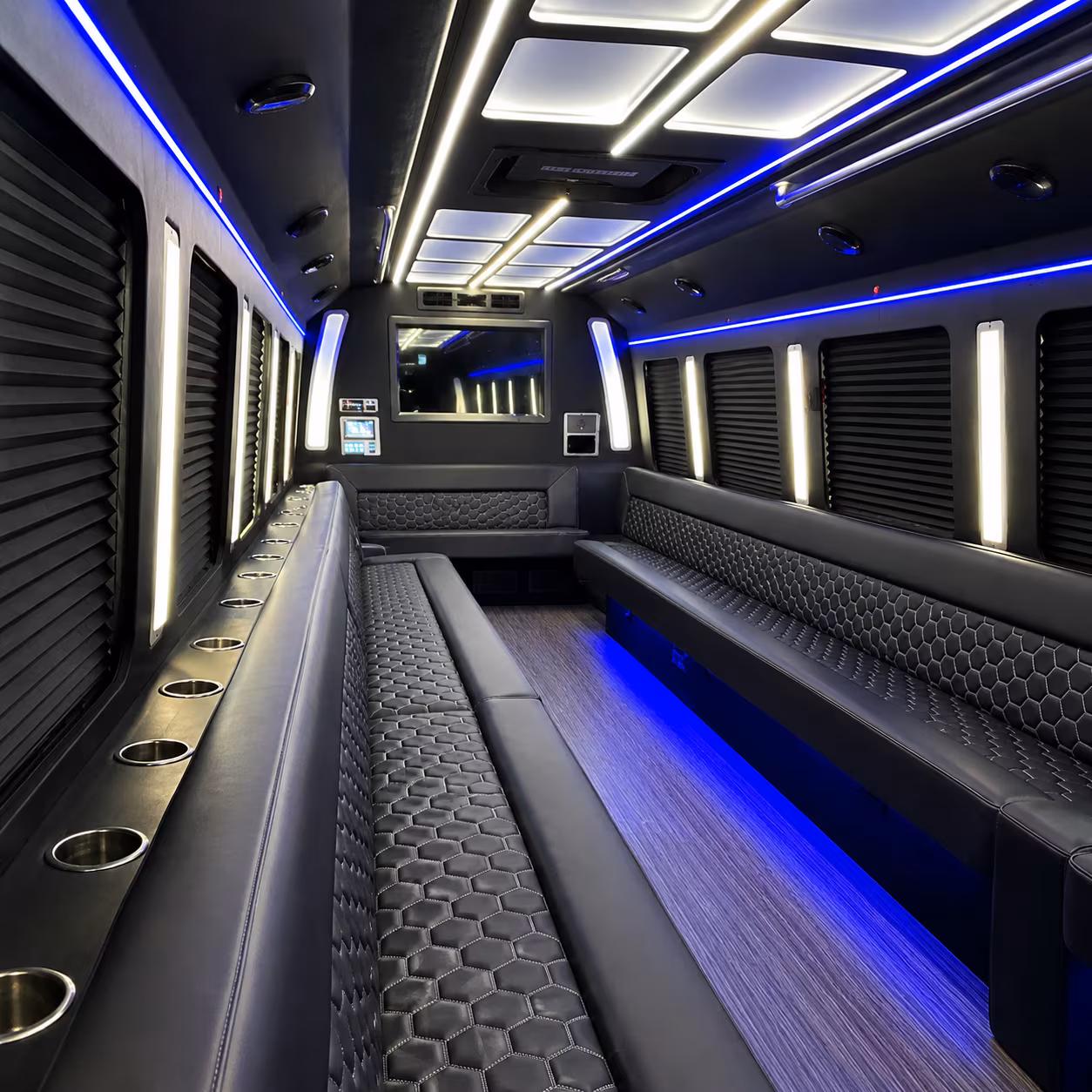 Columbus Wedding Transportation party bus exterior
