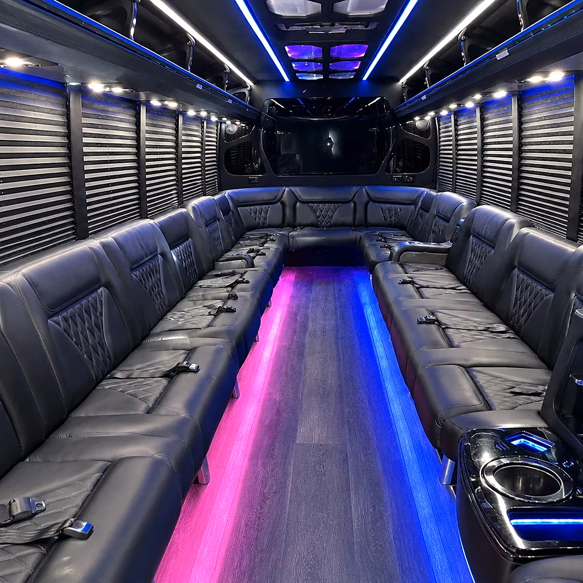 Columbus Winery Tour & Pub Crawl Transportation party bus interior