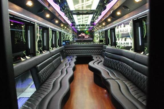 Columbus 25 Passenger Limo bus Interior