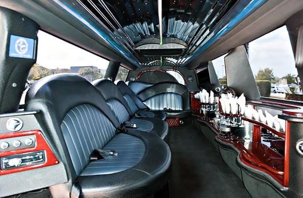 Columbus Lincoln Stretch Limos Interior