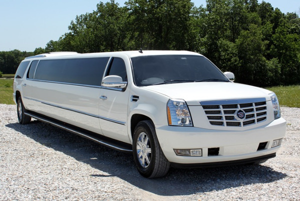 Columbus White Escalade Limo